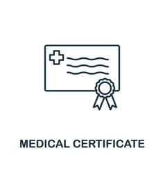 Medical Certificate Icon Simple Element From New