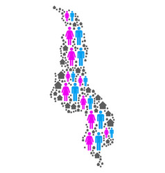 People Malawi Map