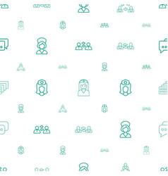 Talking Icons Pattern Seamless White Background