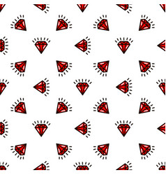 Diamonds In Style Old School Tattoo Pattern