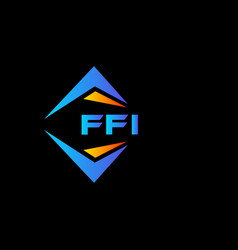 Ffi Abstract Technology Logo Design On White