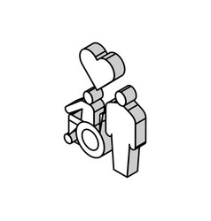 Invalid Assistance Isometric Icon