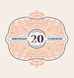 20 Years Anniversary Celebration Card