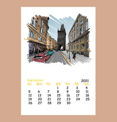 Calendar Sheet Layout September Month 2021 Year