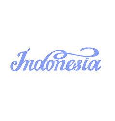 Hand Lettering Inscription Indonesia Calligraphy