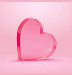 3d Pink Acrylic Heart