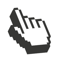 Computer mouse hand pointer isolated icon design Vector Image
