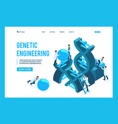 Isometric Genetic Engineering Dna Structure