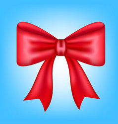 Red Christmas Satin Bow