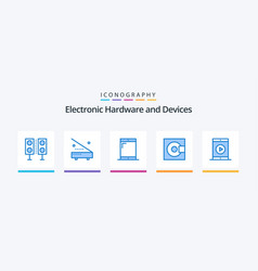 Devices Blue 5 Icon Pack Including Technology