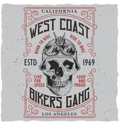 West Coast Bikers Gang Poster