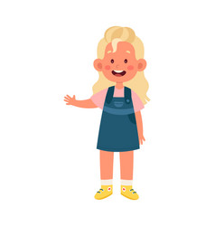 Child Girl Waving