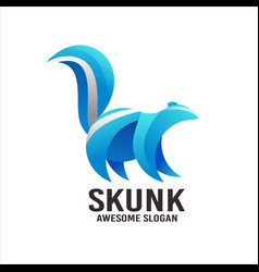 Skunk Gradient Mascot Logo