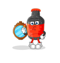 Cola Make Up Mascot Cartoon