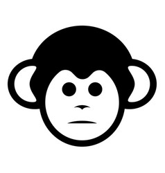 Monkey Black Icon On White Background