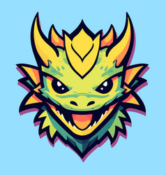 Cute Dragon Head For Logo