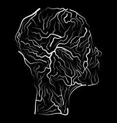 Vein Human Head Symbol Icon Design Beautiful