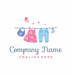 Children Clothes On The Clothesline Logo