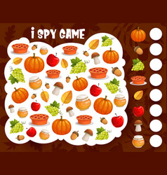 I Spy Game Thanksgiving Harvest And Autumn Items