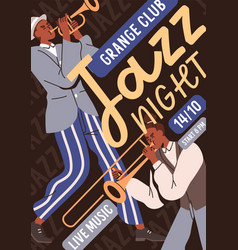 Jazz Music Concert Poster Design Flyer Template