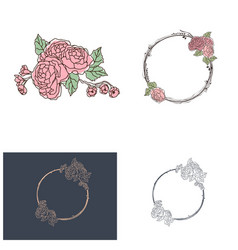 Rose Design Set Can Use As Logo