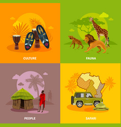 Africa Concept Icons Set