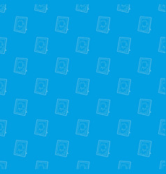 Memory Portrait Pattern Seamless Blue