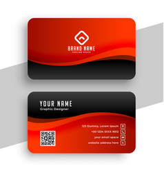 Red And Black Elegant Business Card Template