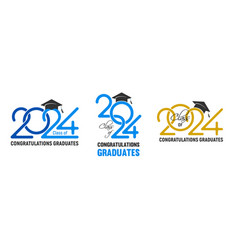 Congratulations Graduates Class 2024 Logo Design