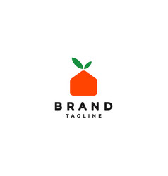 Playful Orange House Logo Design