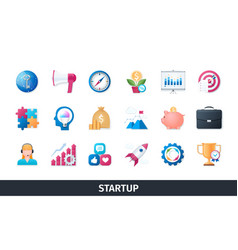 Startup 3d Icon Set