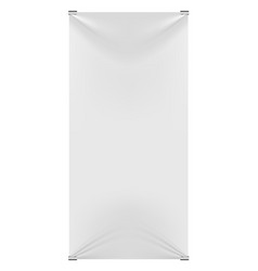 White Textile Mockup Vertical Fabric Realistic