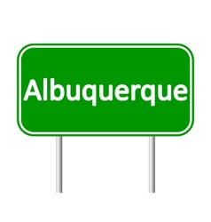 Albuquerque Green Road Sign