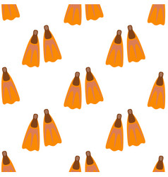 Cartoon Seamless Pattern With Flippers