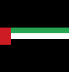 Horizontal United Arab Emirates Flag Or Uae Flag