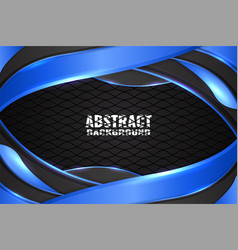 Abstract Fluid Background With Black And Blue