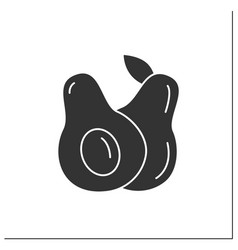 Avocado Glyph Icon