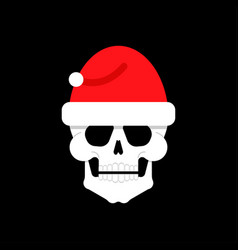 Skull In Santa Hat Santa Claus Skeleton Head