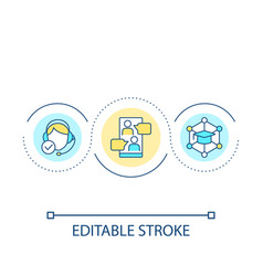 Customer Consulting Improvement Loop Concept Icon