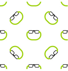 Line Eyeglasses Icon Isolated Seamless Pattern