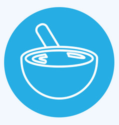 Mixing Bowl Icon In Trendy Blue Eyes Style