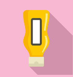 Mustard Bottle Icon Flat Style