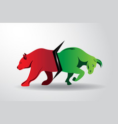 Stock Market Bull And Bear Concept