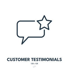 Customer Testimonials Icon Feedback Review