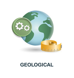 Geological Icon 3d From Engineering Collection