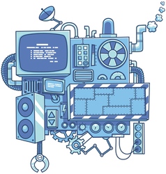 Cartoon Factory Machine Vector Images (over 4,800)