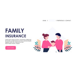 Family Insurance Landing Page Template