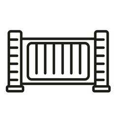 Automatic Gate Barrier Icon Outline House