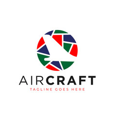 Commercial Airplane Tail Logo Design