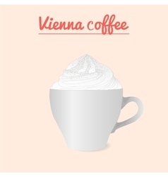 Cup Of Vienna Or Viennese Coffee